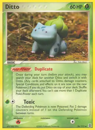 Ditto 36/113 EX Delta Species