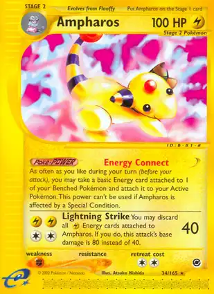 Ampharos 34/165 Expedition Base Set