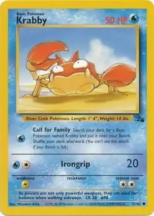Krabby 51/62 Fossil