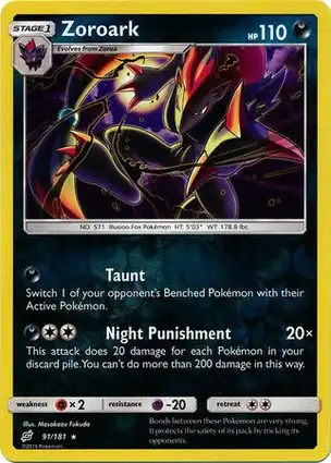 Zoroark 91/181 Team Up