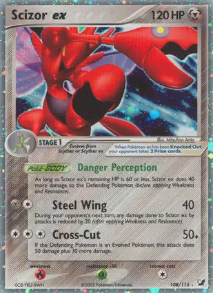Scizor ex 108/115 EX Unseen Forces