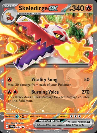 Skeledirge ex 034 Scarlet & Violet Promos