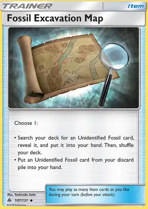 Fossil Excavation Map 107/131 Forbidden Light