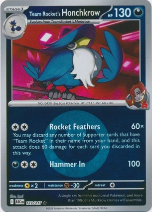 Team Rocket's Honchkrow 127/217 Ascended Heroes
