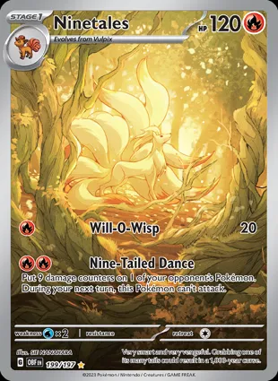 Ninetales 199/197 Obsidian Flames