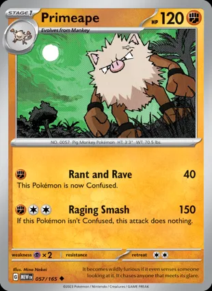 Primeape 057/165 Scarlet & Violet 151