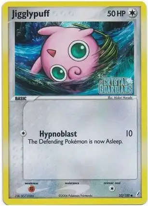 Jigglypuff 53/100 EX Crystal Guardians