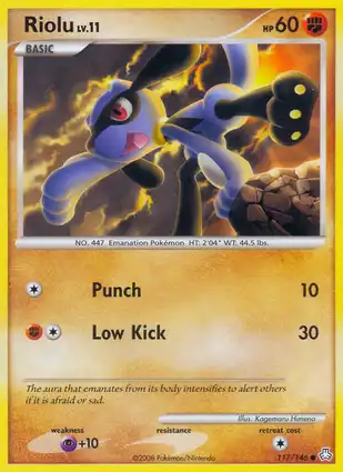 Riolu 117/146 Legends Awakened