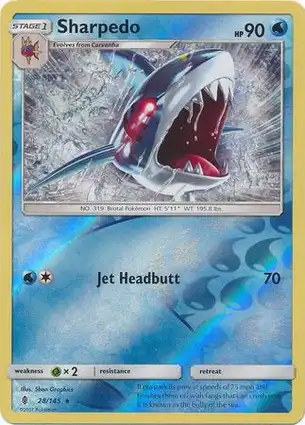 Sharpedo 28/145 Guardians Rising