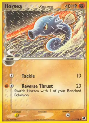 Horsea 31/101 EX Dragon Frontiers