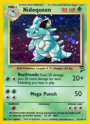 Nidoqueen 12/130 Base Set 2