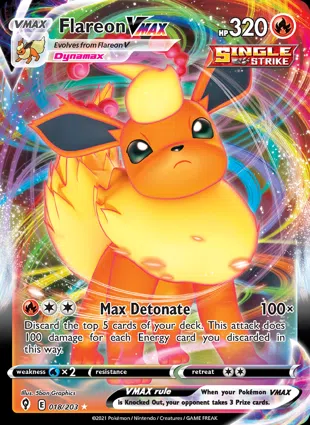 Flareon VMAX 018/203 Evolving Skies