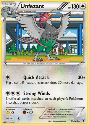 Unfezant 80/108 Roaring Skies