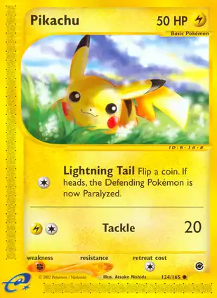 Pikachu 124/165 Expedition Base Set