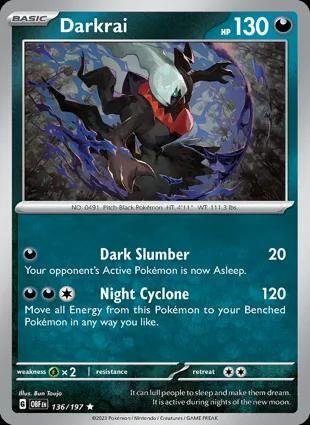 Darkrai 136/197 Obsidian Flames