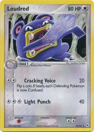 Loudred 39/101 EX Hidden Legends