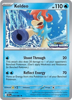 Keldeo 019/086 Chaos Rising