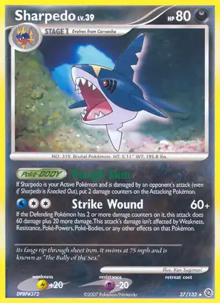 Sharpedo 37/132 Secret Wonders
