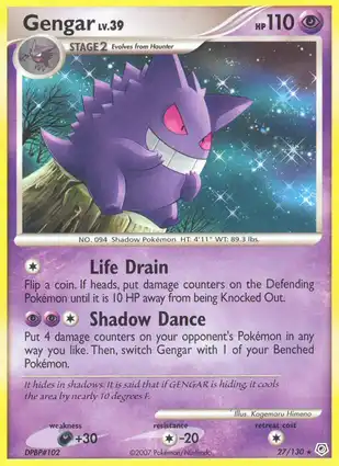 Gengar 27/130 Diamond & Pearl