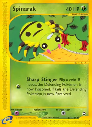Spinarak 111/147 Aquapolis