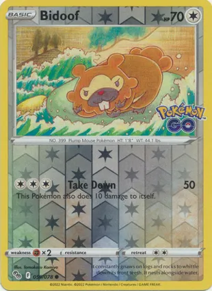 Bidoof 059/078 Pokémon GO