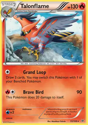 Talonflame 15/108 Roaring Skies