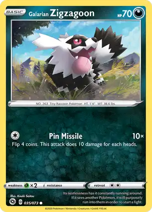 Galarian Zigzagoon 035/073 Champion's Path