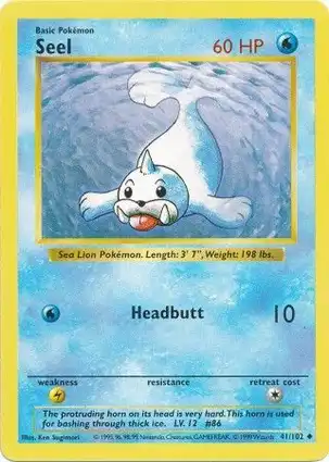Seel 41/102 Base Set Shadowless