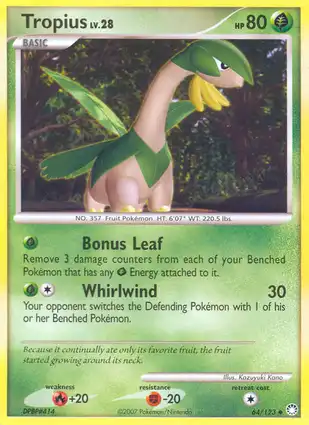 Tropius 64/123 Mysterious Treasures
