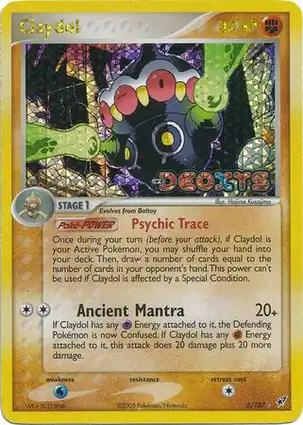 Claydol 5/107 EX Deoxys