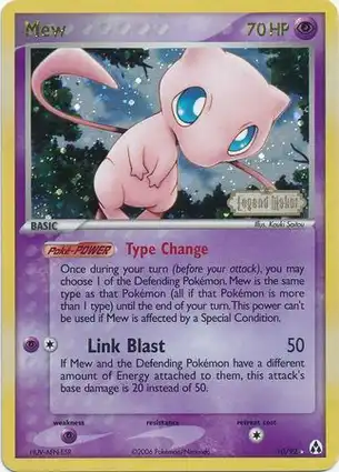 Mew 10/92 EX Legend Maker