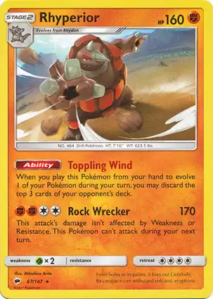 Rhyperior 67/147 Burning Shadows