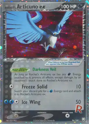 Rocket's Articuno ex 96/109 EX Team Rocket Returns