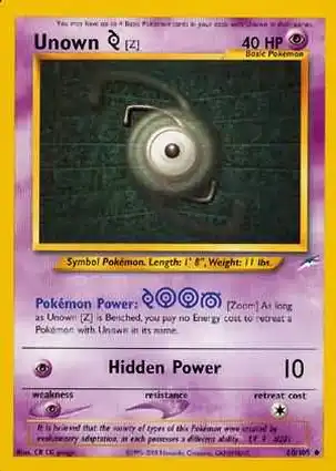 Unown [Z] 60/105 Neo Destiny