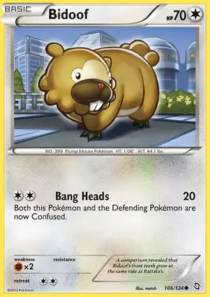 Bidoof 106/124 Dragons Exalted