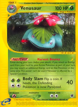 Venusaur 68/165 Expedition Base Set
