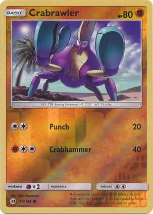 Crabrawler 72/149 Sun & Moon