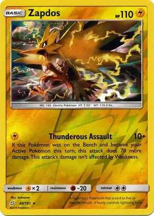 Zapdos 40/181 Team Up