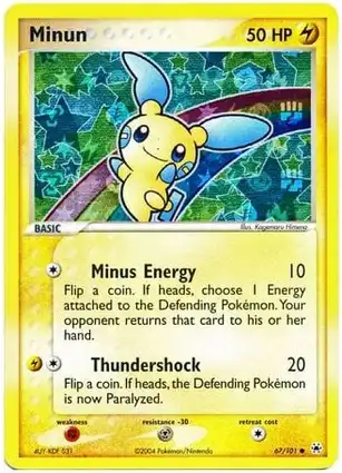 Minun 67/101 EX Hidden Legends