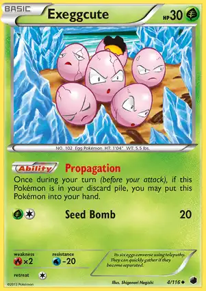 Exeggcute 4/116 Plasma Freeze