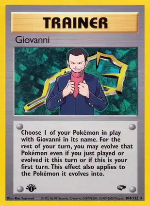 Giovanni 104/132 Gym Challenge 1st Edition