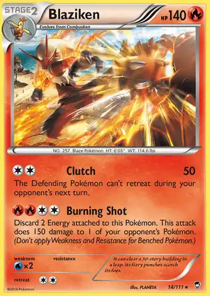 Blaziken 14/111 Furious Fists