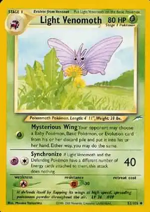 Light Venomoth 53/105 Neo Destiny