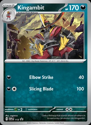 Kingambit 113 Scarlet & Violet Promos