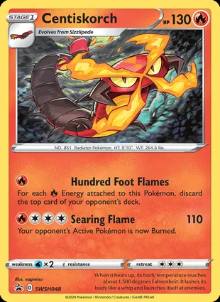 Centiskorch SWSH048 Sword & Shield Promos
