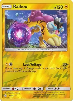 Raikou 79/214 Lost Thunder