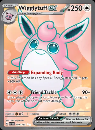 Wigglytuff ex 187/165 Scarlet & Violet 151