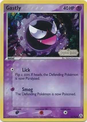 Gastly 52/92 EX Legend Maker