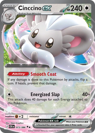 Cinccino ex 073/086 Chaos Rising