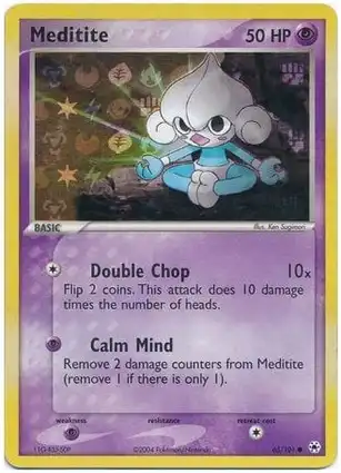 Meditite 65/101 EX Hidden Legends